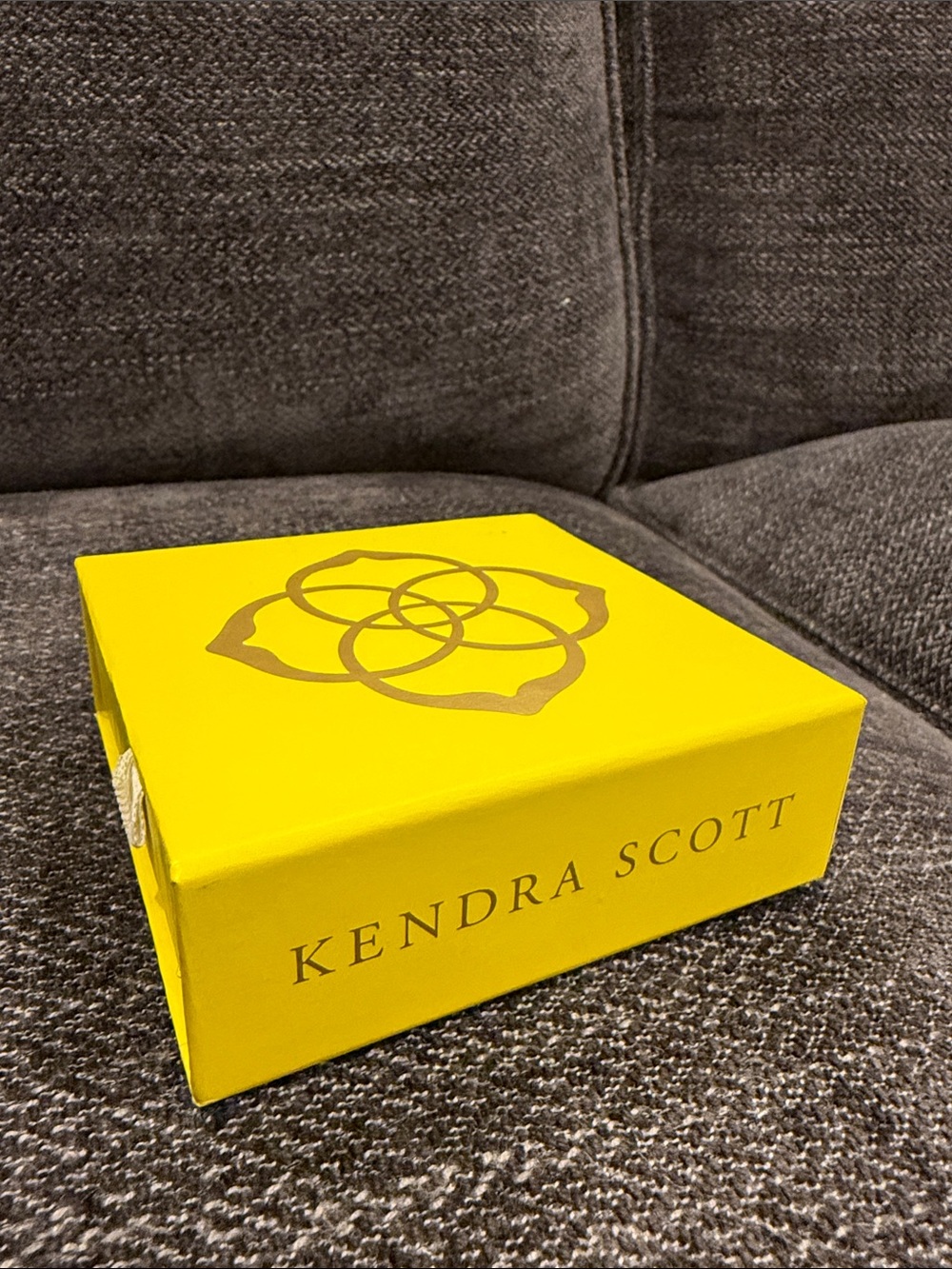 Kendra Scott Bright Yellow Branded Jewelry Box